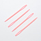 Child Plastic Knit Needles Sewing Knitting Cross Stitch, Hot Pink, 71x4x3mm, Hole: 17x2mm