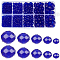 SUNNYCLUE 780Pcs 5 Sizes Blue Glass Beads Bulk Faceted Crystal Beads 2mm 4mm 6mm 8mm 10mm Rondelle Briolette Electroplate Loose Beads for Jewelry Making DIY Crafts Necklace Bracelet Earring Beginners