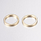 Brass Linking Rings, Flat Round, Light Gold, 16x1.5mm, 13mm Inner Diameter