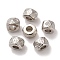 CCB Plastic Beads, Column with Cross Pattern, Platinum, 8x6mm, Hole: 3.8mm
