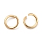Brass Open Jump Rings, Round Rings, Cadmium Free & Nickel Free & Lead Free, Real 18K Gold Plated, 20 Gauge, 5x0.8mm, Inner Diameter: 3.4mm
