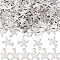 150Pcs 304 Stainless Steel Charms, Starfish/Sea Stars, Stainless Steel Color, 11.5x8.5x0.8mm, Hole: 1.4mm