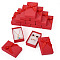 Cardboard Jewelry Boxes, for Jewelry Gift Packaging, Rectangle with Bowknot, Red, 8.3x5.3x2.4cm
