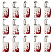 25Pcs Alloy Enamel Pendants, Kitchen Knife Charm, Platinum, 23x9x2.5mm, Hole: 1mm