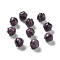 Handmade Lampwork Beads, Lotus, Indigo, 11x10mm, Hole: 2mm