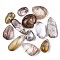 Natural Rutilated Quartz Pendants, Nuggets, 15~29x9~15x5~8mm, Hole: 1mm
