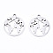 Non-Tarnish 201 Stainless Steel Pendants, Laser Cut, Earth, Stainless Steel Color, 17x15x1mm, Hole: 1.4mm
