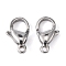 Tarnish Resistant 304 Stainless Steel Lobster Claw Clasps, Parrot Trigger Clasps, Stainless Steel Color, 12x7x3.5mm, Hole: 1.5mm