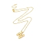 Brass Micro Pave Clear Cubic Zirconia Pendant Necklaces, Letter N, 17.72 inch(450mm), Letter N: 20x17mm