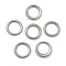 304 Stainless Steel Linking Rings, Ring, Stainless Steel Color, 8x1mm