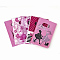 Printed Plastic Bags, Rectangle, Hot Pink, 18x13cm