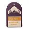 Ramadan Theme Wood Pendants, with Masjid Pattern, Half Oval, Coconut Brown, 67x42x2mm, Hole: 5mm