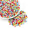 8/0 Opaque Colours Glass Seed Beads, Plum Blossom, Mixed Color, 2~2.5x2.5~3.5mm, Hole: 0.9~1.2mm, about 18000pcs/pound