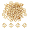 DICOSMETIC 100Pcs Flower Link Charms Filigree Connectors Charms Hollow Flower Link Connector Dangle Connector Links Stainless Steel Filigree Joiners for Chandelier Craft Supplies Jewelry Making