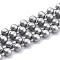 Handmade Brass Ball Chains, Soldered, with Spool, Dark Gray, 3mm, 32.8 Feet(10m)/roll