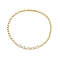 Micro Pave Cubic Zirconia Bib Necklaces, Rack Plating Heart Brass Necklaces for Women, Long-Lasting Plated, Cadmium Free & Lead Free, Real 18K Gold Plated, 14.21 inch(36.1cm)
