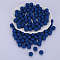 Round Silicone Focal Beads, Midnight Blue, 15mm, Hole: 2mm