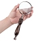 10X Handheld Magnifying Glass, Magnifier with Wood Handle, High Magnification Magnifier for Reading, Senior, Low Vision, Map, Inspection, Handcraft Hobby, Coconut Brown, 21x7.2x1cm
