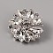 Brass Rhinestone Shank Buttons, 1-Hole, Flower, Crystal, 26.5x10.5mm, Hole: 1.8mm