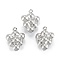 Non-Tarnish 316 Surgical Stainless Steel Charms, Grapes, Stainless Steel Color, 14.5x11x6mm, Hole: 1mm