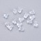 Silicone Ear Nuts, Earring Backs, Clear, 6x5mm, Hole: 0.7mm, about 500pcs/bag