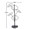 Iron Hat Display Stands, 5 Round Hooks Baseball Cap Racks, Hat Storage Display Holder, Black, 30x5x55cm