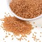 Glass Seed Beads, Frosted Colors, Round, Khaki, 2mm