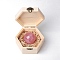 Natural Rose Quartz Round Ball Display Decorations with Wooden Box, Figurine Home Decoration, Reiki Energy Stone for Healing, 50mm