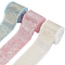 3 Roll 3 Colors Single Face Hot Stamping Polyester Frayed Ribbon, Raw Edged Ribbon, Clothes Accessories, Mixed Color, 1-3/4 inch(44mm), about 4.92 Yards(4.5m)/Roll, 1 roll/ color