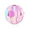 Preciosa® Crystal Beads, Czech Crystal, 451 19 602 Round, 70010 200 Rose AB, 4mm, Hole: 1mm