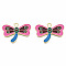 Rack Plating Alloy Pendants, with Enamel, Cadmium Free & Lead Free, Dragonfly, Light Gold, 20x27x1.5mm, Hole: 2mm