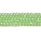 Imitation Jade Electroplate Glass Beads Strands, AB Color Plated, Faceted, Bicone, Green, 4x4mm, Hole: 0.8mm, about 80~85pcs/strand, 30~32cm