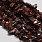 Chip Natural Mahogany Obsidian Beads Strands, 5~8x5~8mm, Hole: 1mm, 80~81cm