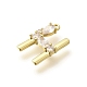 Латунные микро проложить кубического циркония подвески KK-M310-01G-08-2