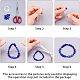 18 стиль синие стеклянные бусины GLAA-PH0007-08-5