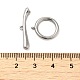 Латунные застежки-тоггл из прозрачного кубического циркония KK-M270-01P-4