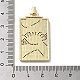 Подвески из латуни микропаве с фианитами и эмалью KK-H458-06G-01-3
