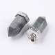 Натуральные лабрадоритные остроконечные подвески X-G-E442-03N-2