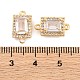 Латунные подвески из прозрачного кубического циркония KK-S389-39G-3