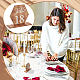 Ph pandahall 25 комплект номеров столов с деревянным основанием DIY-WH0002-33-6