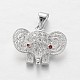 Латунные микро проложить кубического циркония подвески ZIRC-L035-33P-FF-1