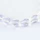 Прозрачные стеклянные бусины GLAA-R024-6x8mm-06-1