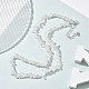 Ожерелья из бисера с натуральным кварцевым кристаллом для мужчин и женщин NJEW-G159-01S-3