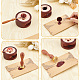 Латунные восковые печати с деревянной ручкой AJEW-WH0412-0248-3