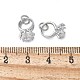 Латунные микро проложить кубического циркония подвески KK-C089-02P-3
