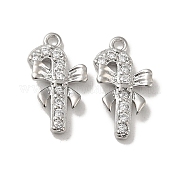 Латунные микро проложить кубического циркония подвески KK-H455-38P