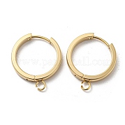 201 фурнитура для сережек-колец Huggie Hoop из нержавеющей стали STAS-A167-01P-G