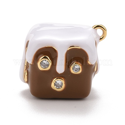 Подвески из прозрачного кубического циркония KK-E262-12G-02-1