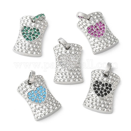 Латунные микро проложить кубического циркония подвески KK-P290-01P-1