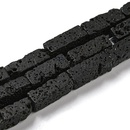 Бусы из натуральной лавы G-C084-C08-01-1